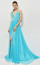 2 of 2 Angela and Alison 81014 Dress Turquoise