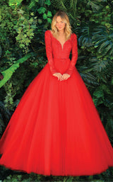 1 of 4 Clarisse 810289 Dress Red