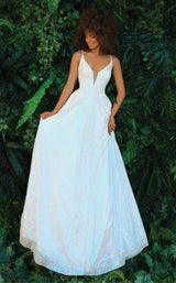 1 of 4 Clarisse 810297 Dress Iridescent-Ivory