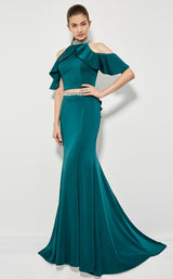 1 of 4 Angela and Alison 81033 Dress Dark-Teal