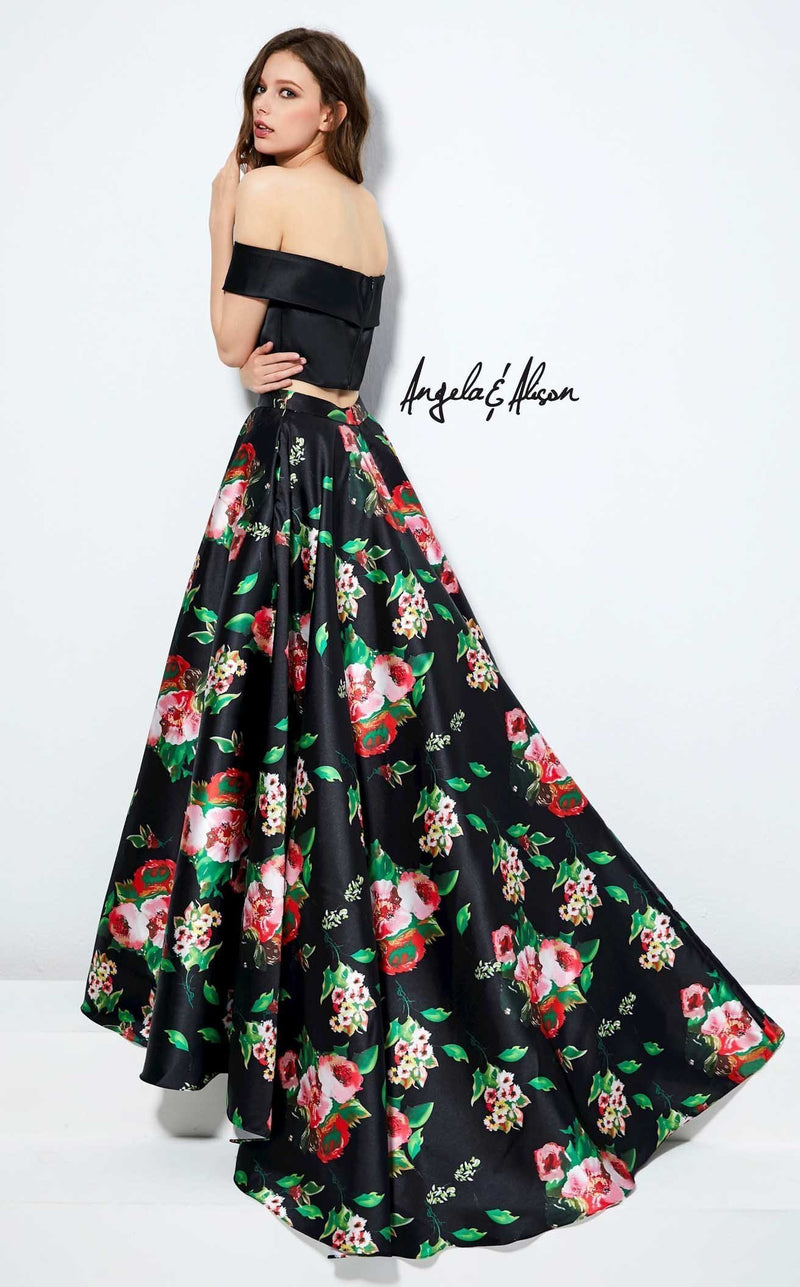 Angela and Alison 81120 Black Floral