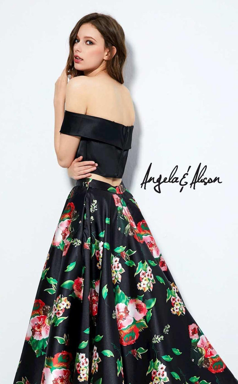 Angela and Alison 81120 Black Floral