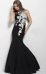 4 of 5 Jovani 41715 Black/White