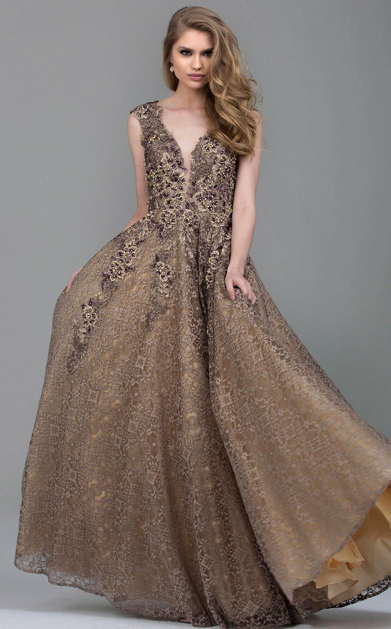 Jovani 55877 Taupe