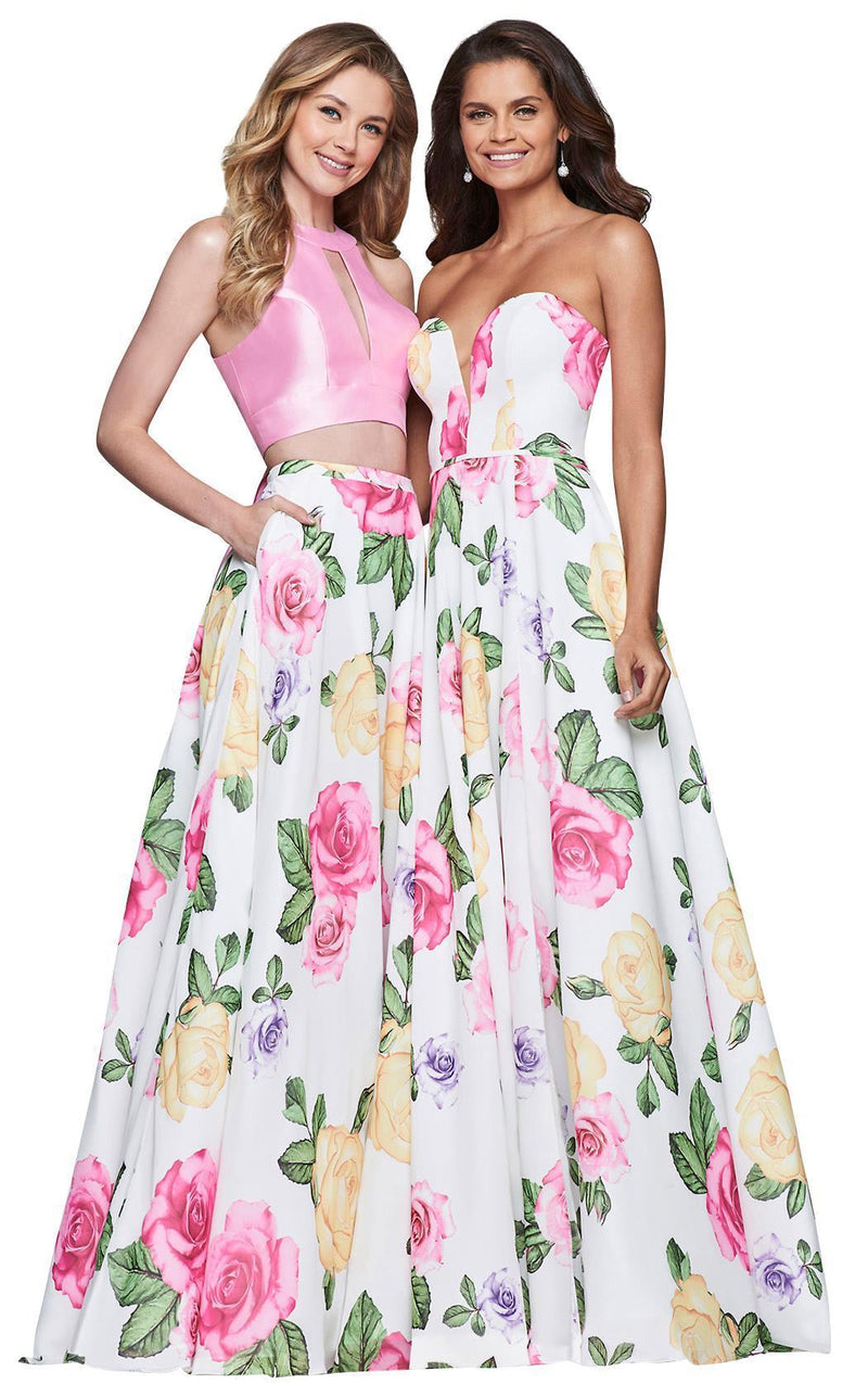 Faviana 10047 Ivory/Pink