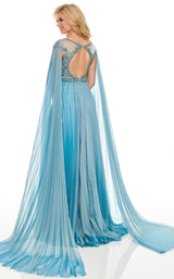 3 of 6 Rachel Allan 8425 Dress Smokey-Blue