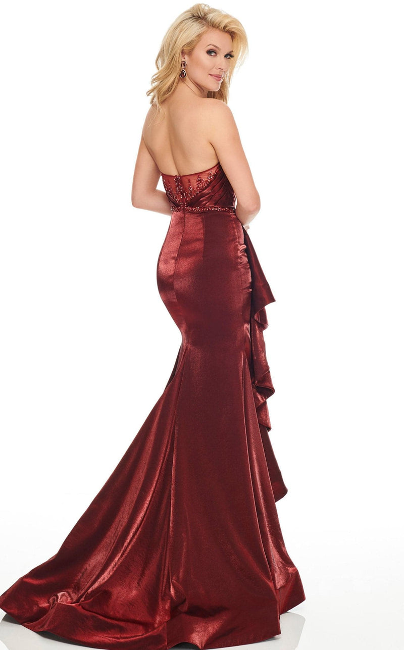 Rachel Allan 8438 Dress Burgundy