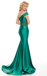 2 of 3 Rachel Allan 8440 Dress Hunter-Green