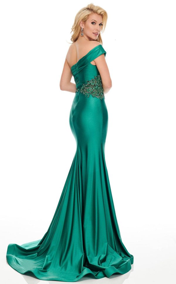 Rachel Allan 8440 Dress Hunter-Green