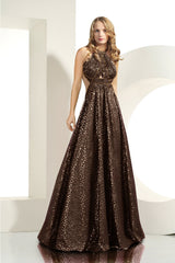 1 of 3 MNM Couture 8638 Brown