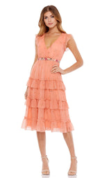 1 of 3 Mac Duggal 9081 Dress Apricot