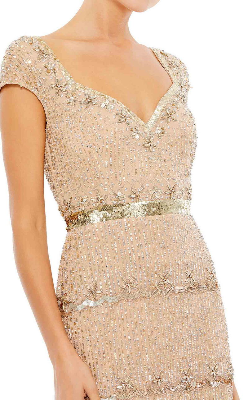 Mac Duggal 9089 Dress Nude