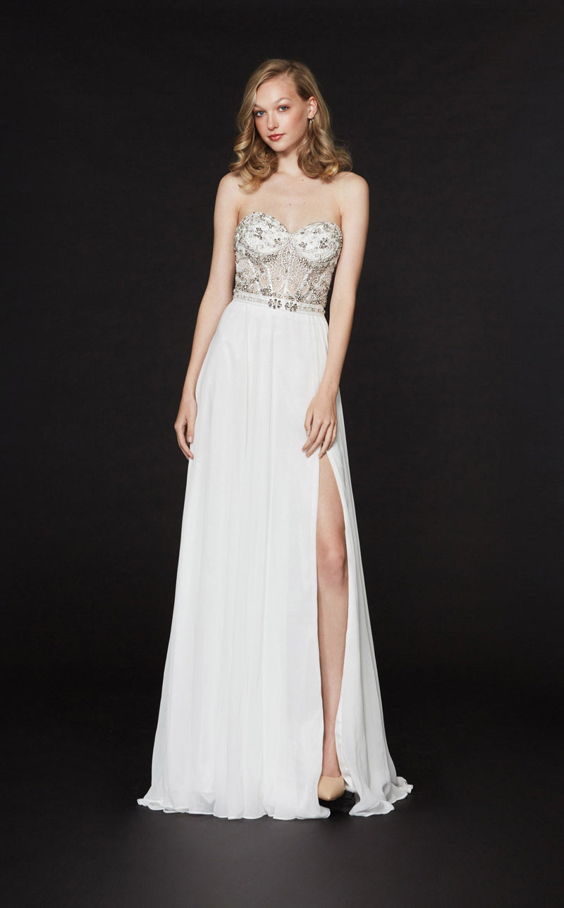 Angela and Alison 91020 Dress Ivory