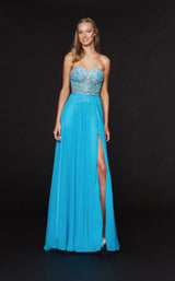 3 of 5 Angela and Alison 91020 Dress Turquoise