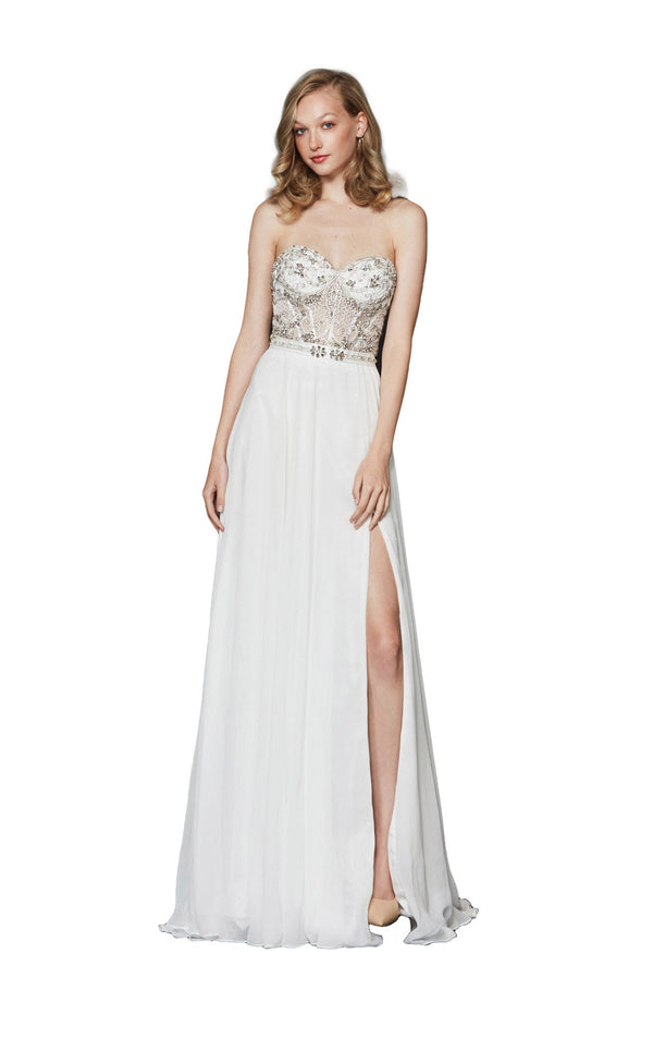 Angela and Alison 91020 Dress Ivory