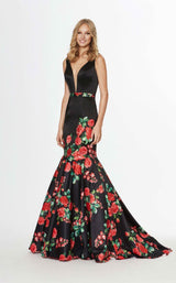 1 of 2 Angela and Alison 91037 Dress Black-Red