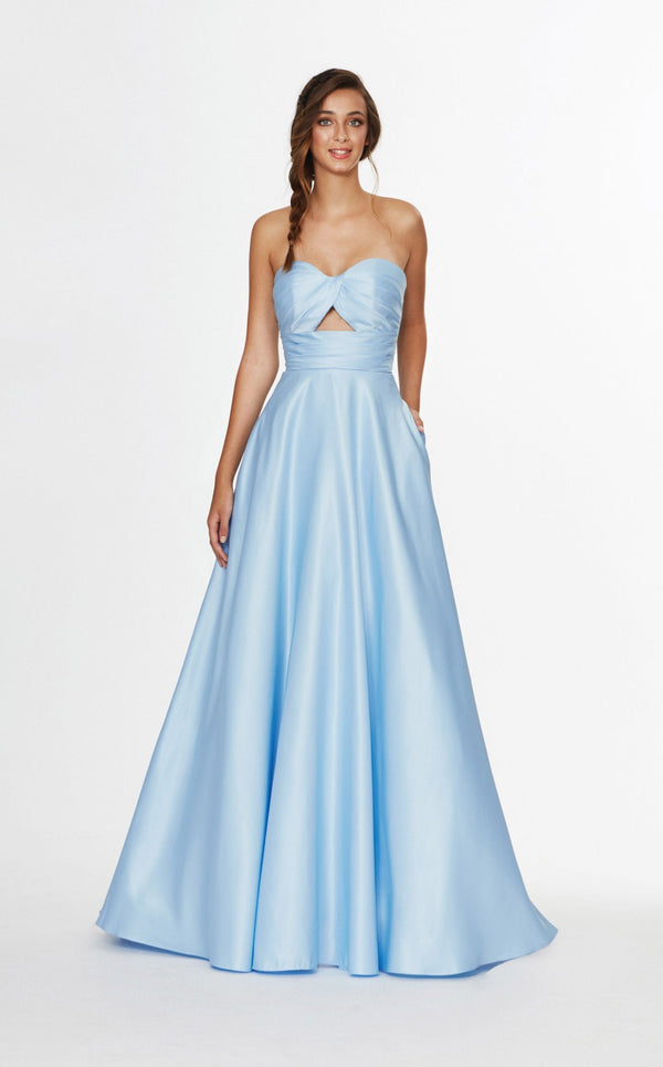 Angela and Alison 91045 Dress Blue