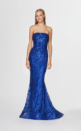 2 of 3 Angela and Alison 91056 Dress Royal-Blue