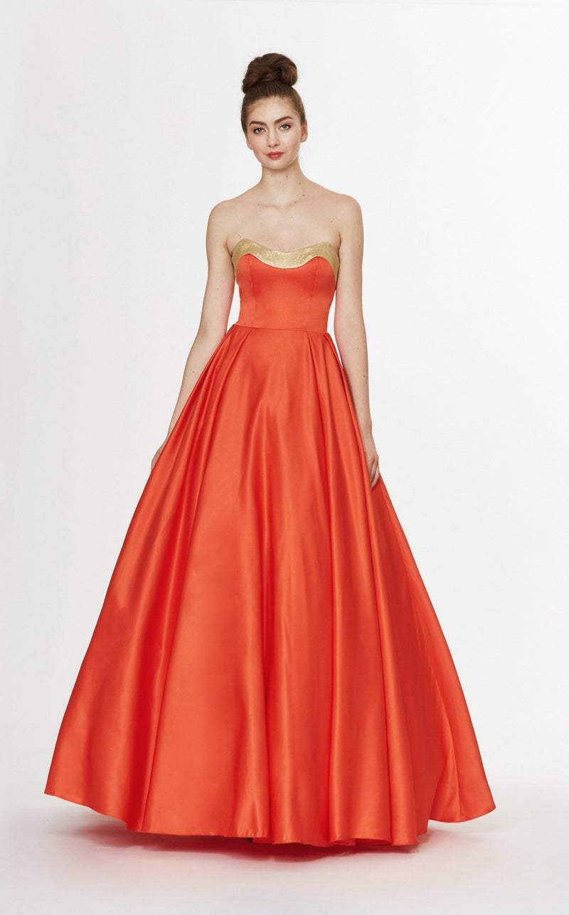 Angela and Alison 91092 Dress Mango-Tango