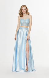 1 of 4 Angela and Alison 91095 Dress Light-Blue