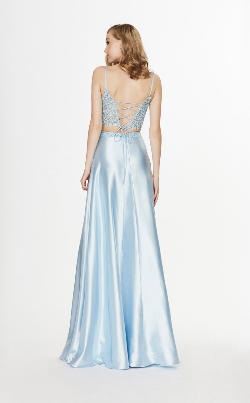 Angela and Alison 91095 Dress Light-Blue