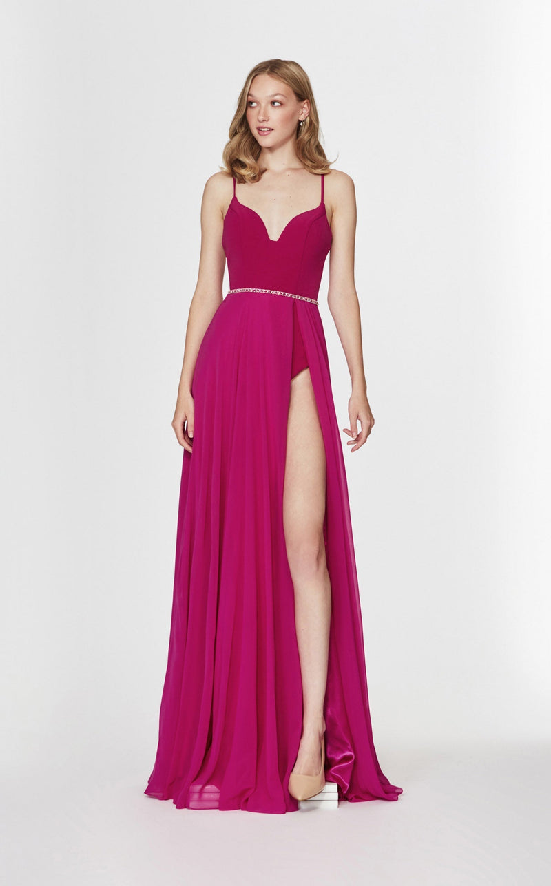 Angela and Alison 91118 Dress Raspberry