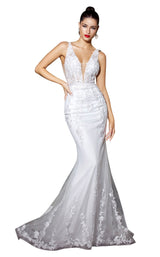 1 of 3 Cinderella Divine 9237W Dress Off-White