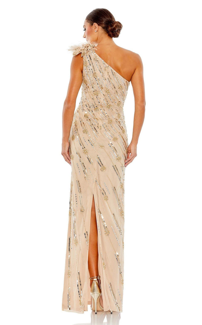 Mac Duggal 93739 Dress Nude-Gold