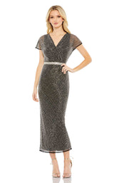 1 of 6 Mac Duggal 93787 Dress Black-Silver