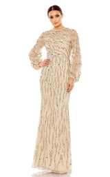 1 of 3 Mac Duggal 93789 Dress Nude-Gold