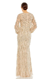 2 of 3 Mac Duggal 93789 Dress Nude-Gold