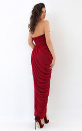 2 of 4 Tarik Ediz 93838 Dress Red