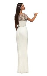 2 of 4 Tarik Ediz 93863 Dress Ivory