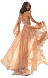 3 of 6 Tarik Ediz 93924 Dress Nude