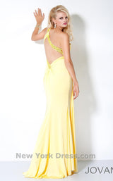 3 of 8 Jovani 9219 Yellow