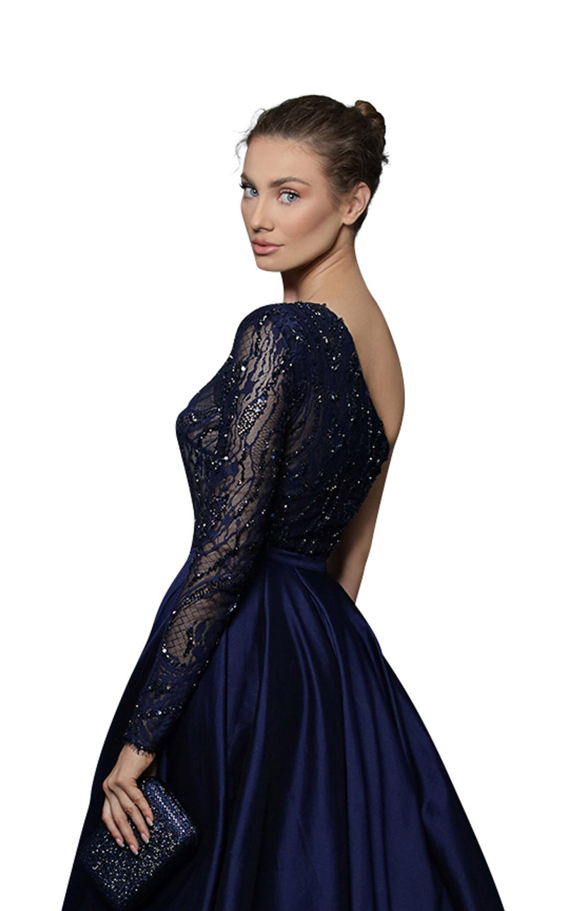 Tarik Ediz 96035 Dress Navy