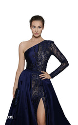 3 of 4 Tarik Ediz 96035 Dress Navy