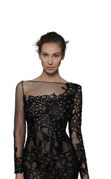 3 of 4 Tarik Ediz 96074 Dress Black