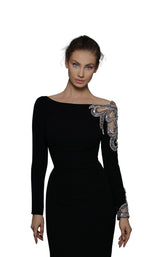 3 of 3 Tarik Ediz 96133 Dress Black