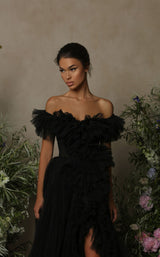 3 of 3 Tarik Ediz 98055 Dress Black