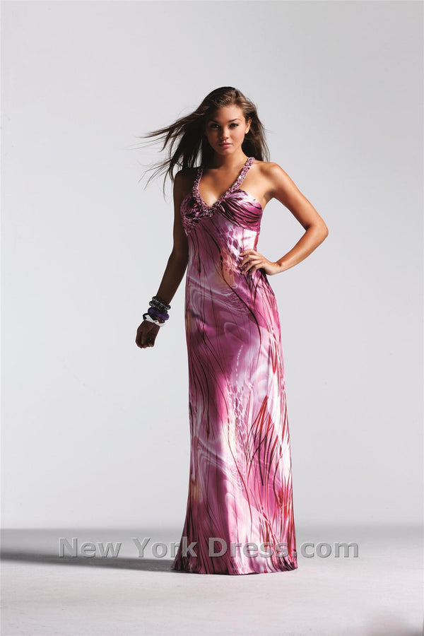 Faviana 6740 Mauve Print