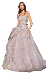 1 of 3 Andrea and Leo A1021 Dress Pale-Mauve