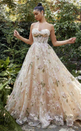 1 of 3 Andrea and Leo A1134 Dress Champagne