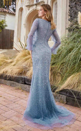 2 of 2 Andrea and Leo A1173 Dress Smoky Blue