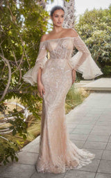 2 of 3 Andrea and Leo A1175 Dress Champagne