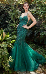 1 of 6 Andrea and Leo A1201 Dress Emerald