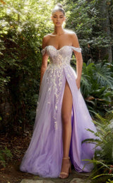 1 of 4 Andrea and Leo A1209 Dress Lavender