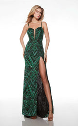 3 of 7 Alyce 61481 Black/Emerald