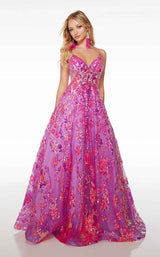 1 of 3 Alyce 61516 Neon Purple/Pink