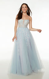 1 of 2 Alyce 61635 Light Blue/Orchid